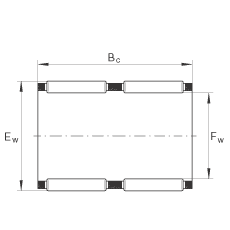 滚针及保持架组件 K60X68X30-ZW, 根据 DIN 5405-1/ ISO 3030 标准，双列