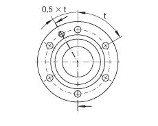 推力角接触球轴承 ZKLF1762-2RS, 双向，螺钉安装，两侧唇密封