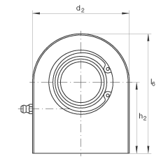 液压杆端轴承 GF70-DO, 根据 DIN ISO 12 240-4 标准，带焊接面，需维护