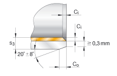 衬套 EGB1020-E40-B, 滑套，免维护，带铜衬