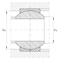 关节轴承 GE5-PB, 根据 DIN ISO 12 240-1 标准，尺寸系列 K，需维护