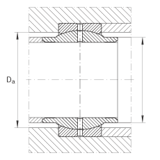 关节轴承 GE20-LO, 根据 DIN ISO 12 240-1 标准，需维护