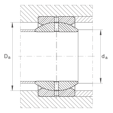 关节轴承 GE57-ZO, 根据 DIN ISO 12 240-1 标准，英制尺寸，需维护