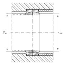 关节轴承 GE100-DO, 根据 DIN ISO 12 240-1 标准，需维护